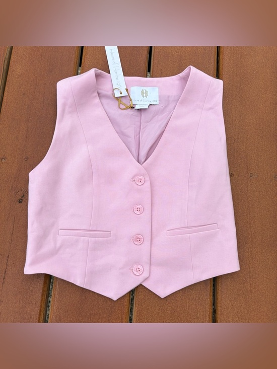 House of Harlow 1960 Jackets & Blazers - House of Harlow 1960 Pink Vest NWT Sleeveless Top Extra Small
